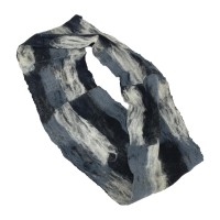 Felted Blackish Infinity Scarf